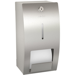 Toilet paper holder 2 rolls KWC STRATOS matte steel