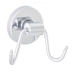 Vešiak do kúpeľne dvojitý Mamut Merida mosadz chrómovaný