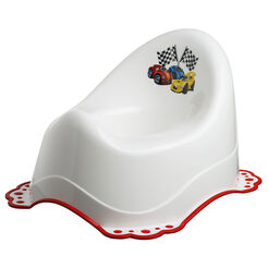 Potty chair for kids anti-skid CARS Bisk plastic white