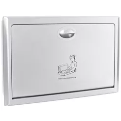 Cambiador plegable horizontal para bebés y niños Faneco, acero inoxidable mate