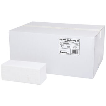 Toalla de papel ZZ Faneco Premium de 2 capas, 3000 unidades, celulosa blanca
