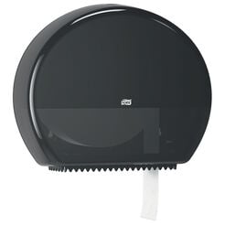 Dispensador de papel higiénico en rollo Jumbo Tork, plástico ABS negro