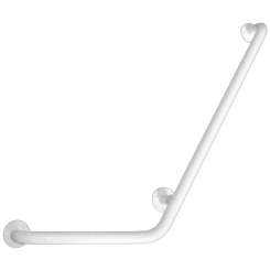 Manija angular derecha para bañera de 25 cm de diámetro, 80 x 40 cm, Faneco, acero blanco