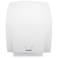 Biały pojemnik na ręczniki jednorazowe w dużych rolkach Katrin INCLUSIVE XL