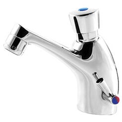 Grifo temporizado de lavabo con mezclador manual Faneco 9007