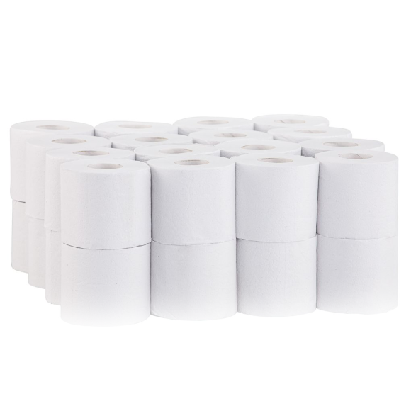 Toilet paper Optimum 32 rolls 2 layers 50 m diameter11 cm white waste paper