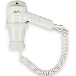 Hotel hair dryer with wall mount Starmix HFTW12 1200 W, white ABS plastic