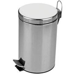 Cesto de basura de 5 litros Faneco, acero inoxidable mate