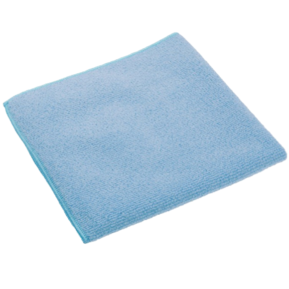 Delikatna niebieska szmatka do czyszczenia powierzchni zmywalnych Vileda Professional MicroTuff Base