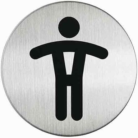 Oznaczenie toalet metalowe - WC Męski