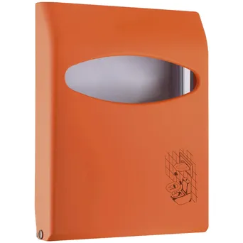 Orangefarbener Toilettensitzbehälter