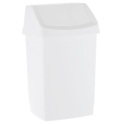 Cubo de basura de 50 litros Curver CLICK-IT plástico blanco