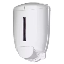 Dispensador de jabón líquido Sanitario 1000 ml, plástico blanco ABS