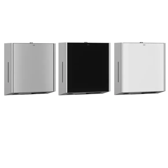 Podajnik do ręczników papierowych w składce KWC Exos, stal nierdzewna