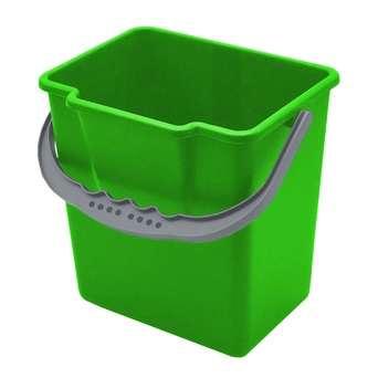 6L green cleaning cart bucket