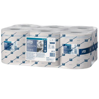 Papierhandtücher für mittlere Verschmutzungen Tork Reflex 6 Stück 2-lagig 150,8 m weißes Zellstoff + Altpapier