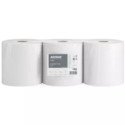 Čistící papírový hadr na roli Katrin Basic 1230 m 1 vrstva přírodní bílá makulatura