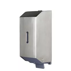 Sanitario metal soap dispenser 800 ml, matte stainless steel
