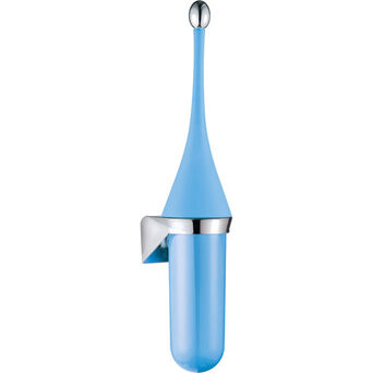 Wall mounted toilet brush blue