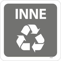 Etiqueta para contenedores de reciclaje Otros cuadrada