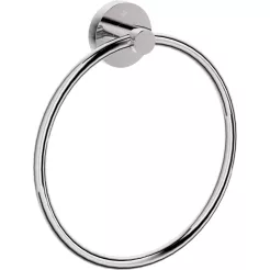 Towel rack JAŚMIN wall-mounted round, chrome