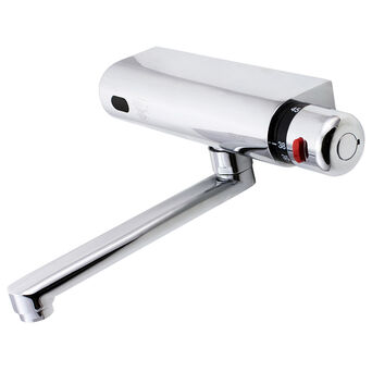 Infrared automatic wall-mounted wash-basin thermostatic tap 2×1/2"