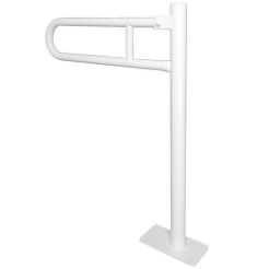 Držiak pre zdravotne postihnutých, sklopný, samostatný, priemer 32, 60 x 70 cm, Faneco, oceľ, biela