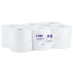 Toilettenpapier Merida Optimum 12 Rollen 2-lagig 140 m Durchmesser 19 cm weiß Altpapier