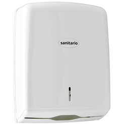 Dispensador de toallas de papel ZZ Sanitario BLANCO, plástico ABS blanco