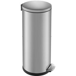 Trash can 30 litres TOP SILENT LUNA stainless steel matt