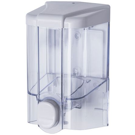 Pojemnik na mydło w płynie Faneco JET 0.5 litra plastik przezroczysty 