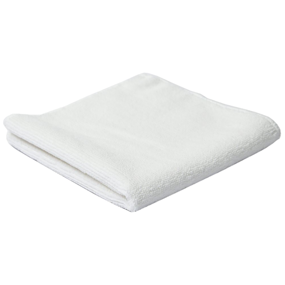 Wszechstronna biała szmatka z mikrofazy do wycierania powierzchni na mokro i sucho