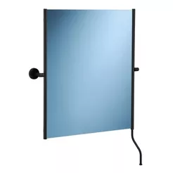 Nastaviteľné zrkadlo pre osoby so zdravotným postihnutím 500 × 600 mm Merida Stella Black Line, čierna oceľ