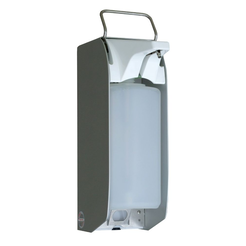 Dispensador automático de desinfectante de manos Merida 1000 ml, acero inoxidable mate