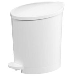 Cesto de basura de 4 litros Bisk, plástico blanco