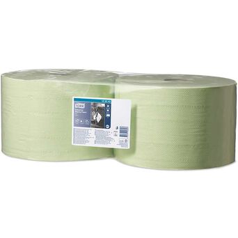 Papierhandtücher für industrielle Verschmutzungen Tork 2 Stück 2-lagig 510 m grünes Altpapier