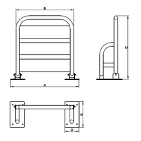 Siedzisko prysznicowe ze stali nierdzewnej