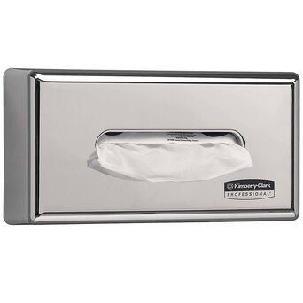 Kimberly Clark PROFESSIONAL matte stainless steel tissue box holder