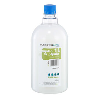 Jabón líquido antibacteriano de 1 litro BISK blanco
