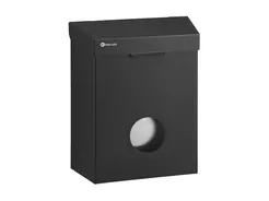 Merida STELLA Black Line sanitary waste bin with disposable bag holder, black steel