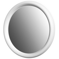 Bathroom mirror Bisk Oceanic white 