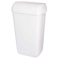 Cubo de basura de 25 litros JM-Metzger de plástico blanco