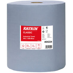 Czyściwo papierowe przemysłowe w rolce Katrin Classic Industrial Towel 2 szt. 190 m 3 warstwy makulatura niebieskie