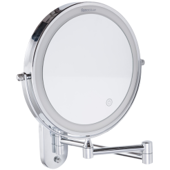 Kúpeľňové LED zrkadlo Faneco COMO mosadz chrómovaný