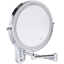 Kúpeľňové LED zrkadlo Faneco COMO mosadz chrómovaný