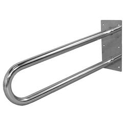 Waschbeckenhalter für Menschen mit Behinderungen, fest auf Fliese Faneco ⌀ 32 mm, 75 cm, poliertes Edelstahl