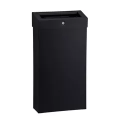 Závesný odpadkový kôš 15 litrov Merida STELLA Black Line, oceľ čierna
