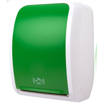 Bezdotykowy pojemnik na ręczniki papierowe w roli COSMOS JM-Metzger plastik zielony