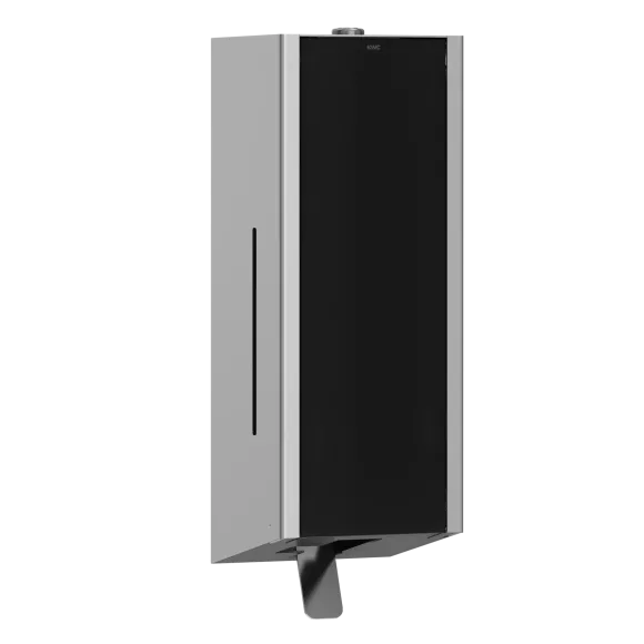 Dozownik do mydła w pianie 650 ml KWC Exos, stal kolor czarny