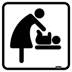 Oznaczenie drzwi – Przewijak dla dziecka